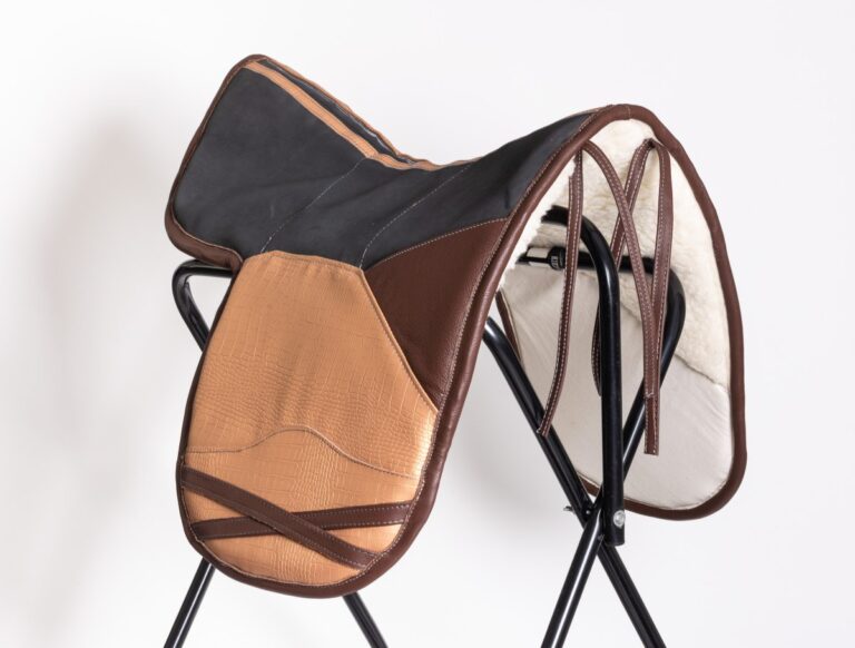Patterned Rose Gold with Choclate Edging and Chocolate Leather Insert - Stock Limited